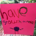Student growth mindset sign