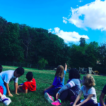 4th grade students study clouds