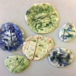 Students made fossils with wetland grasses
