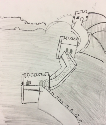 drawing of Great Wall