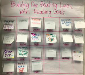 Reading goals of students