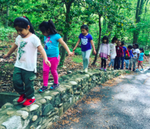 walking field trip to Long Branch nature center