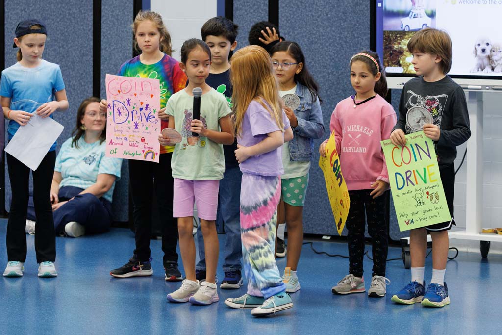 students presenting