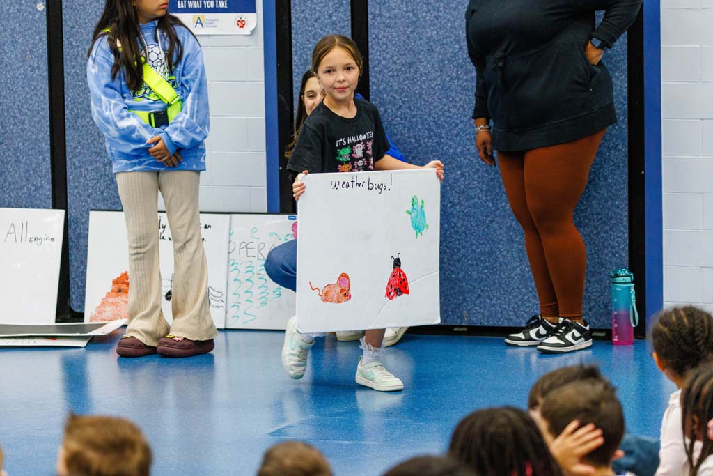 students presenting