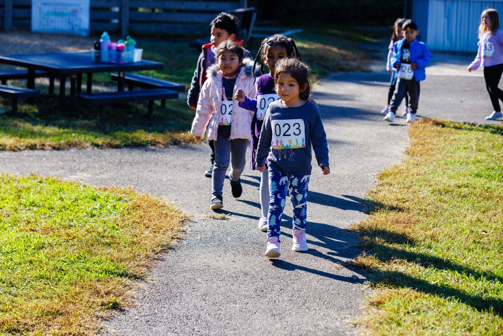 students running