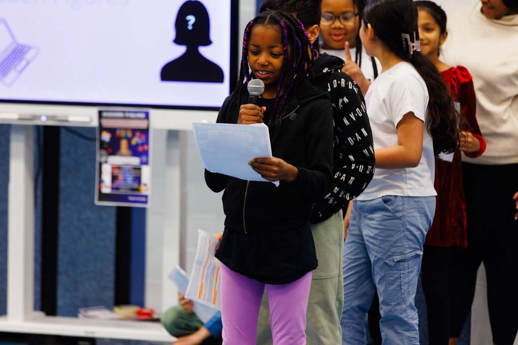 students presenting