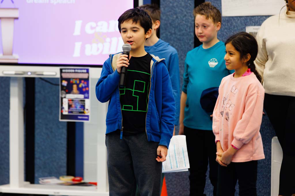 students presenting
