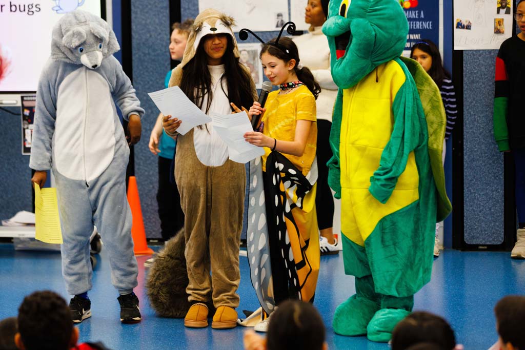students presenting