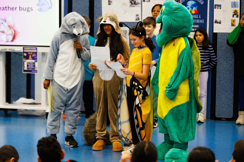students presenting
