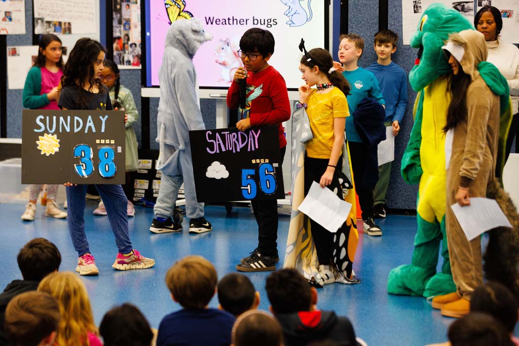 students presenting