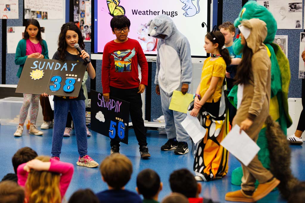 students presenting