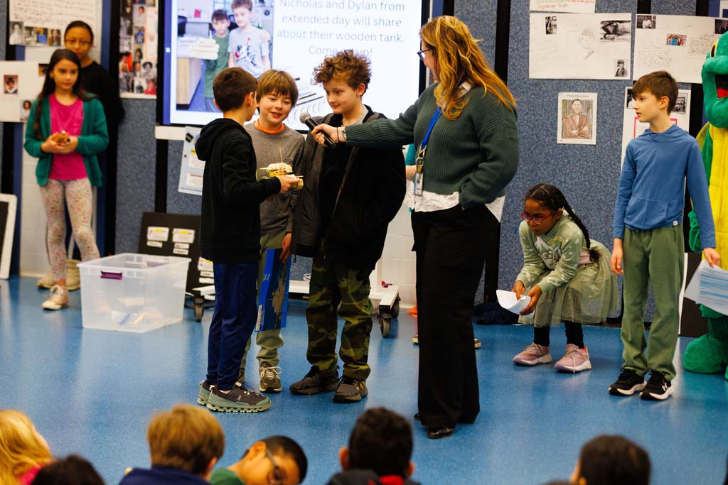 students presenting