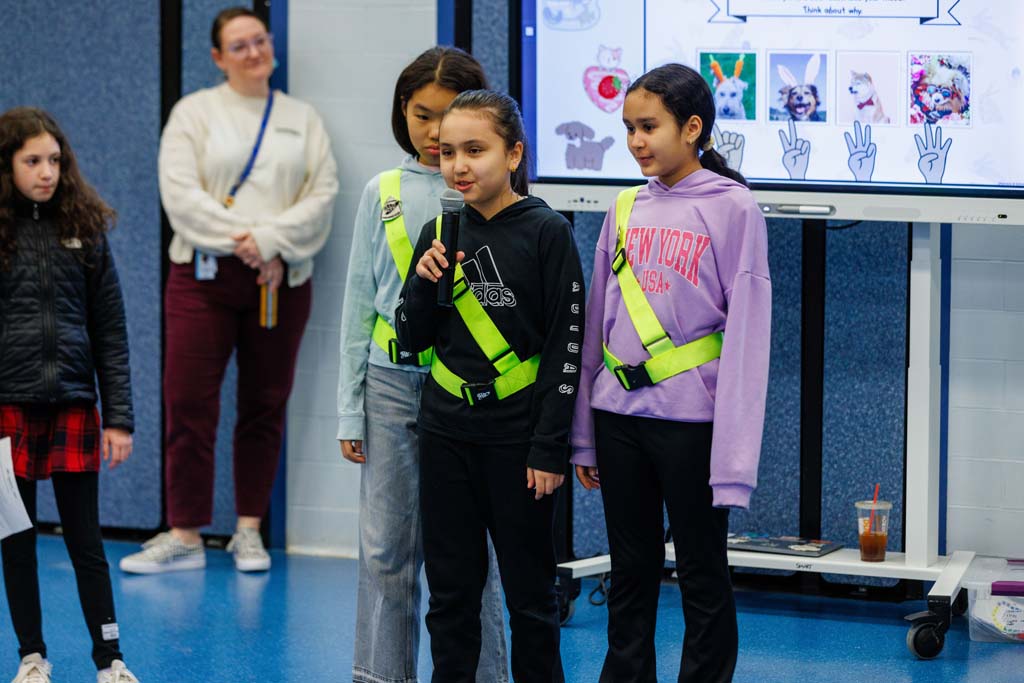 students presenting