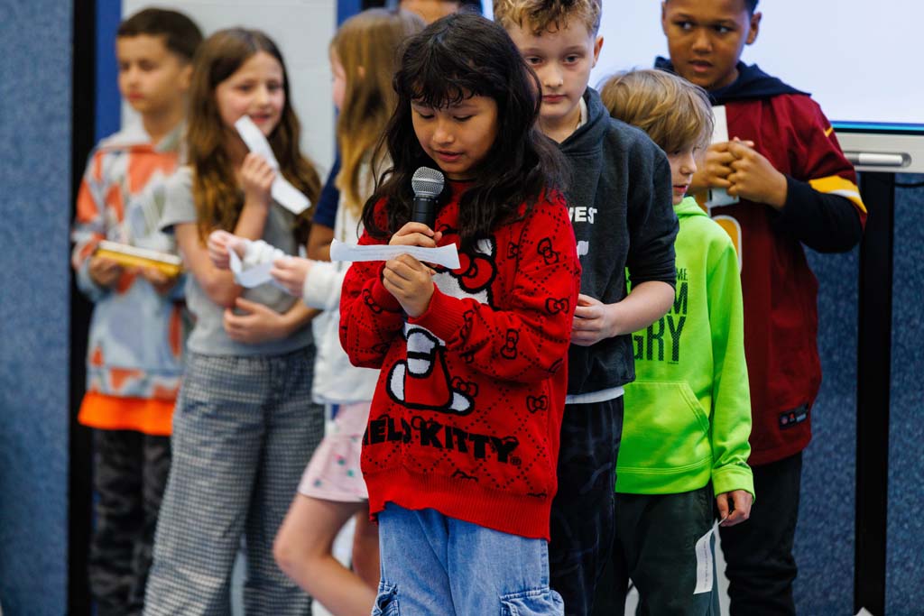 students presenting