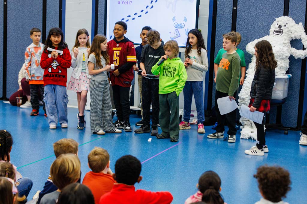 students presenting