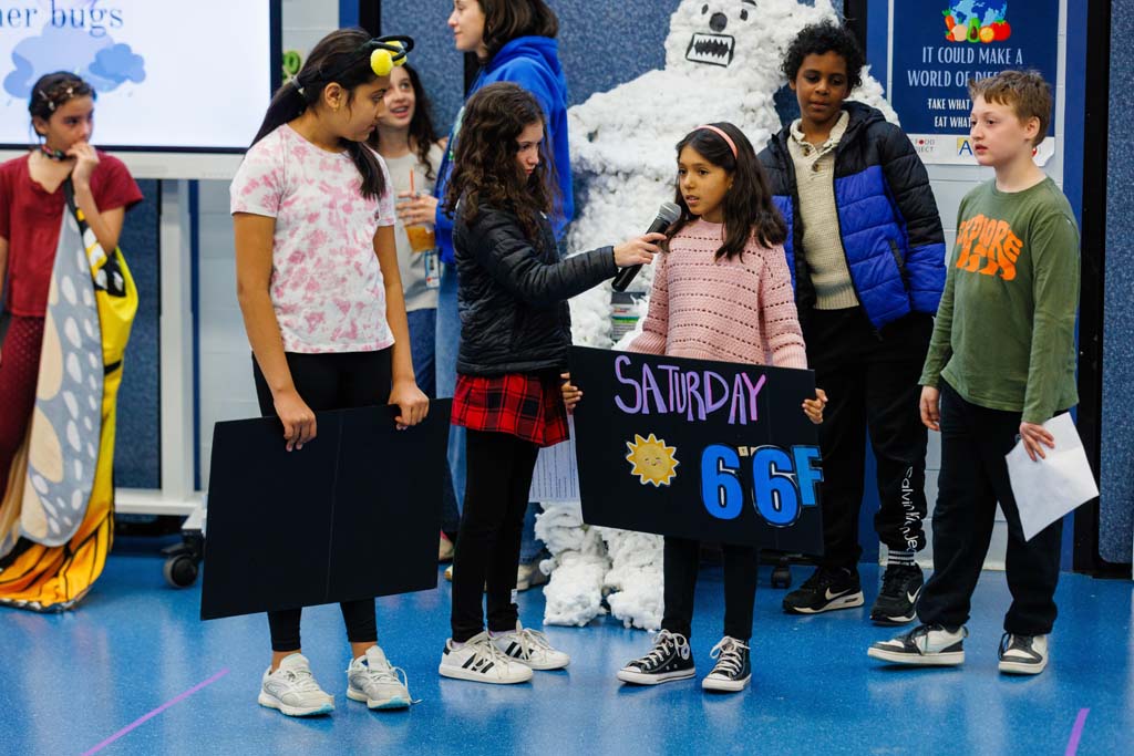 students presenting