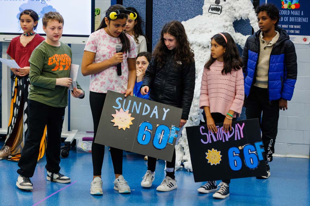 students presenting