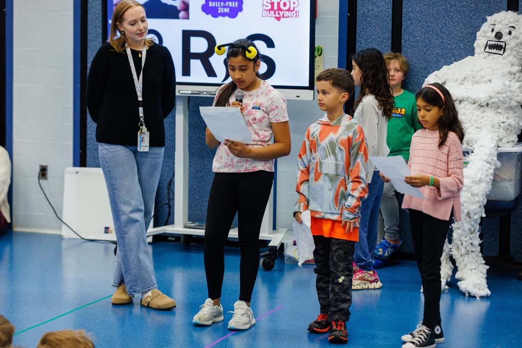 students presenting