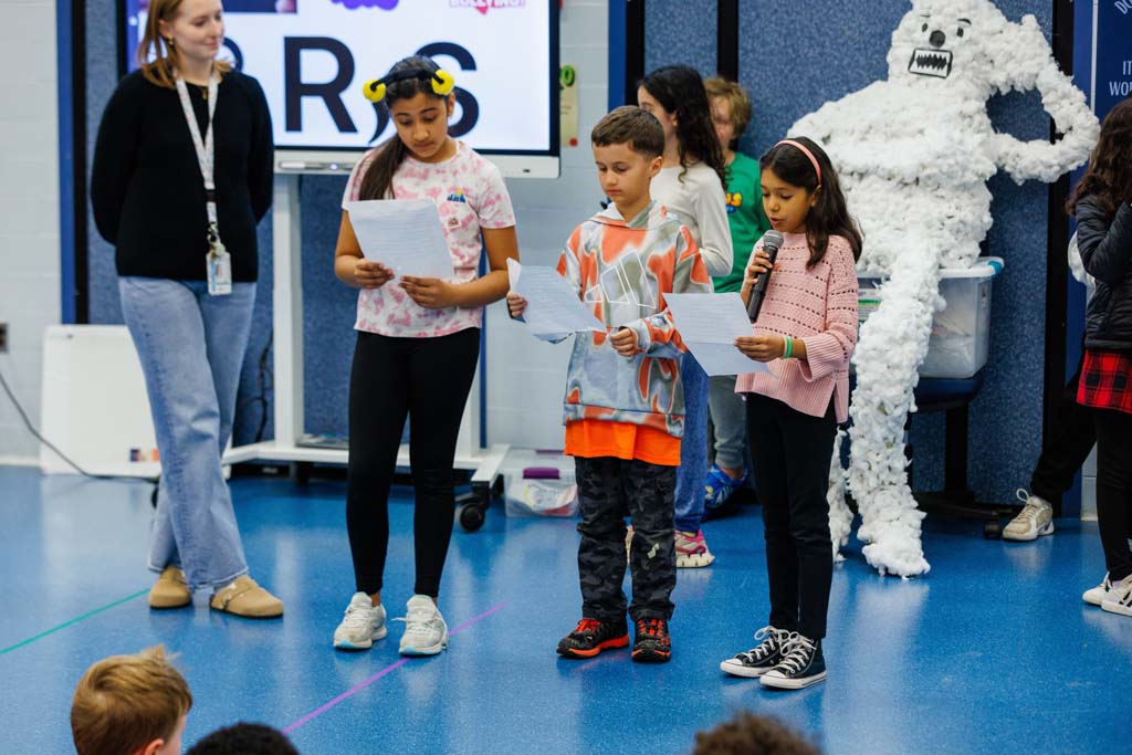 students presenting