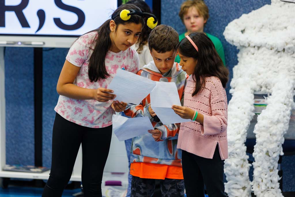 students presenting