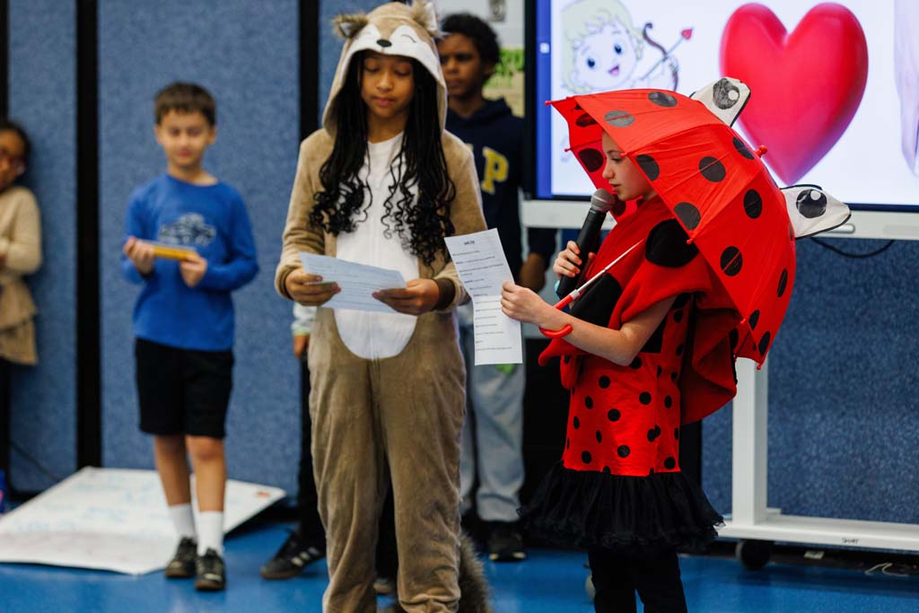 students presenting