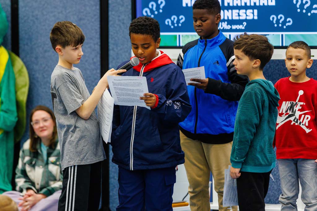 students presenting