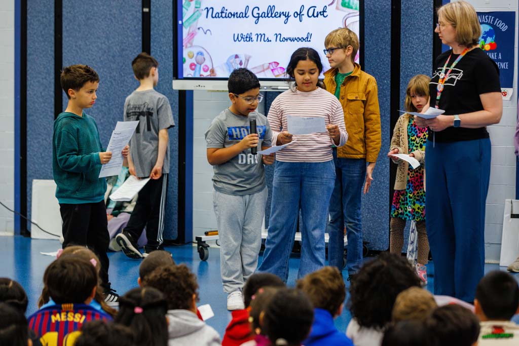 students presenting