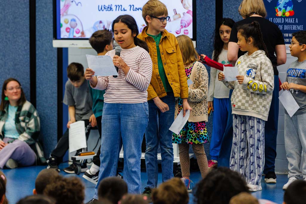 students presenting