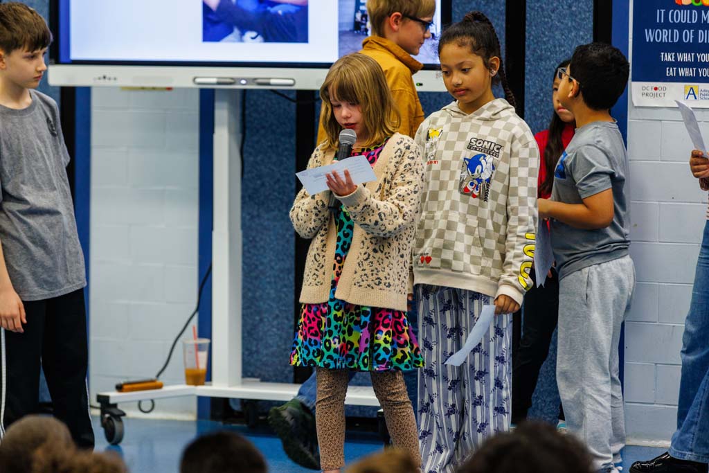 students presenting