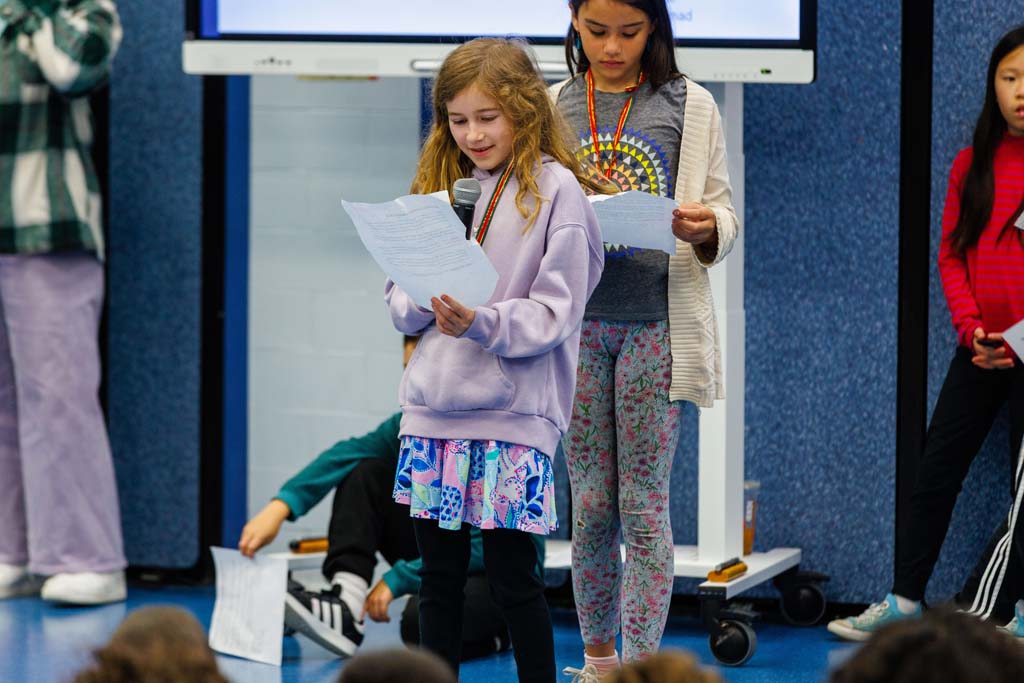 students presenting