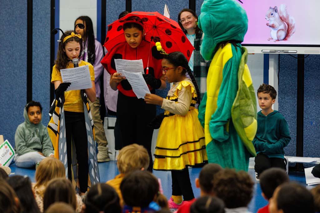 students presenting