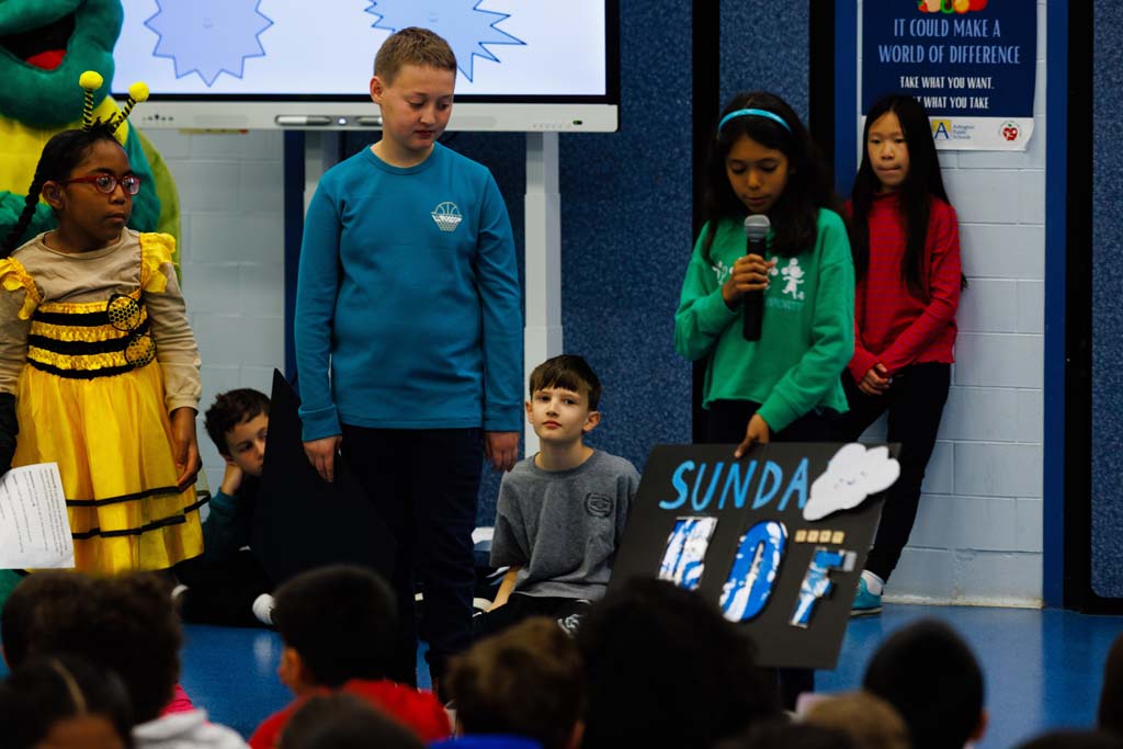 students presenting