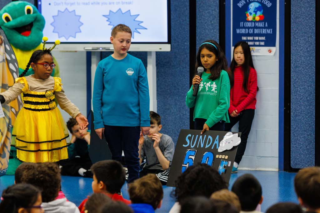 students presenting