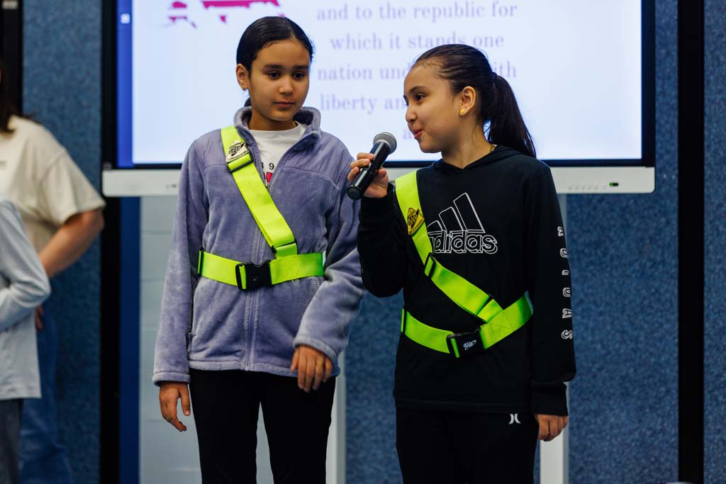 students presenting