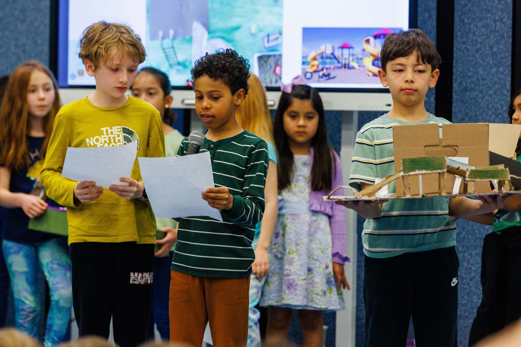students presenting