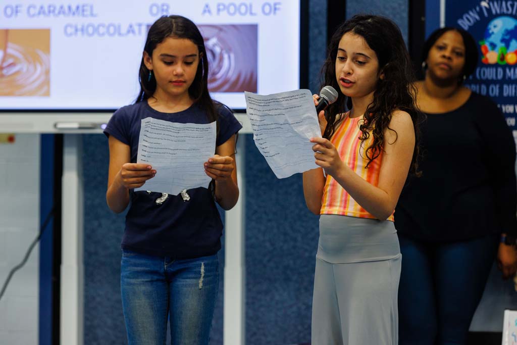 students presenting