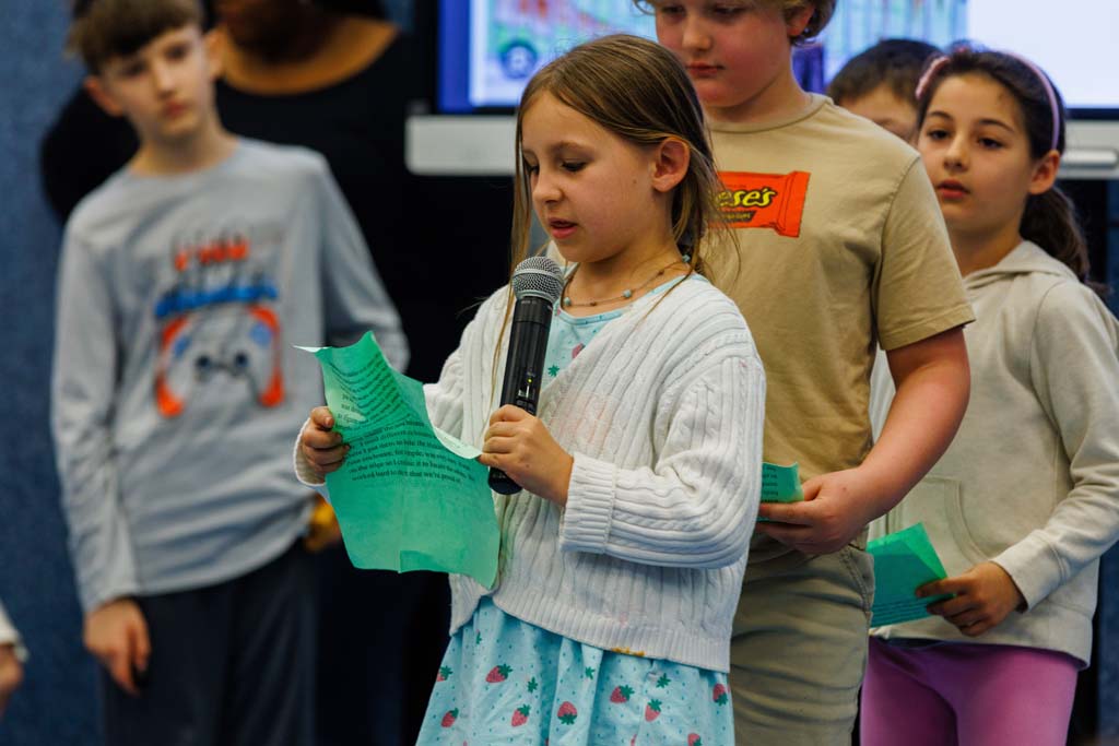 students presenting