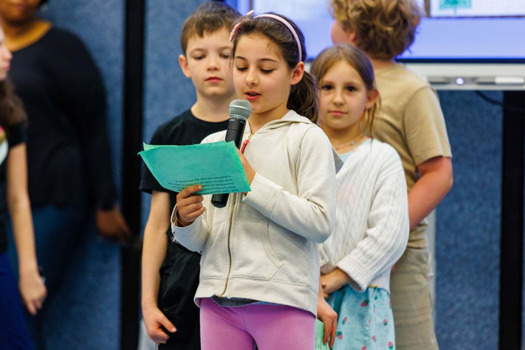 students presenting
