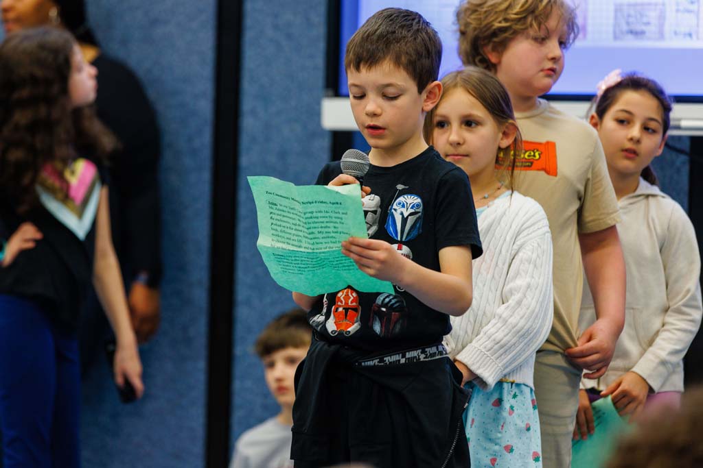 students presenting