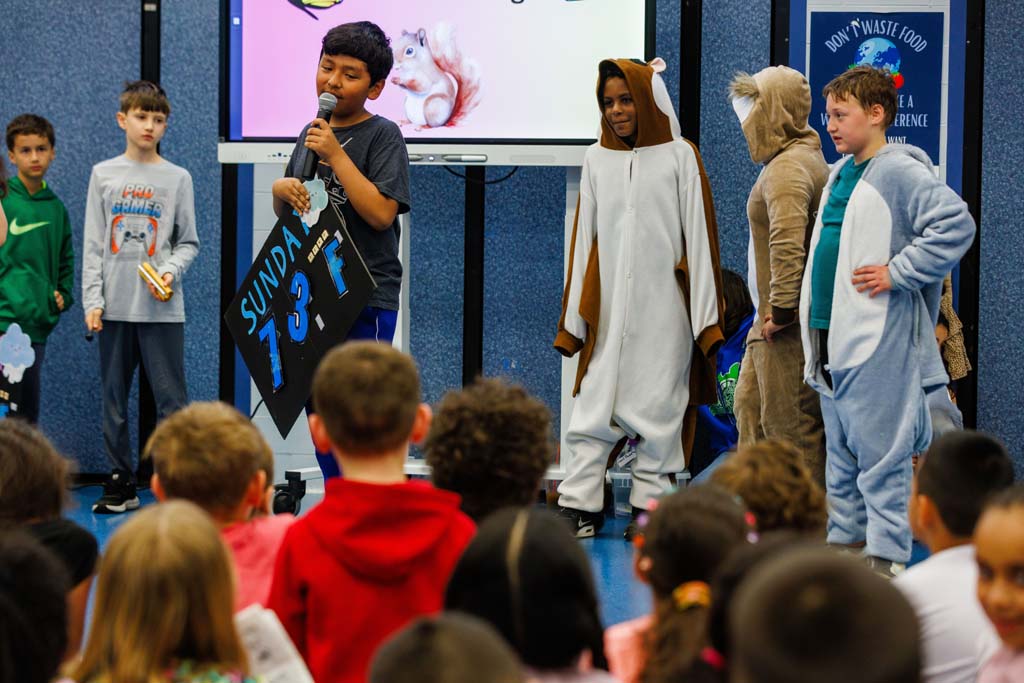 students presenting