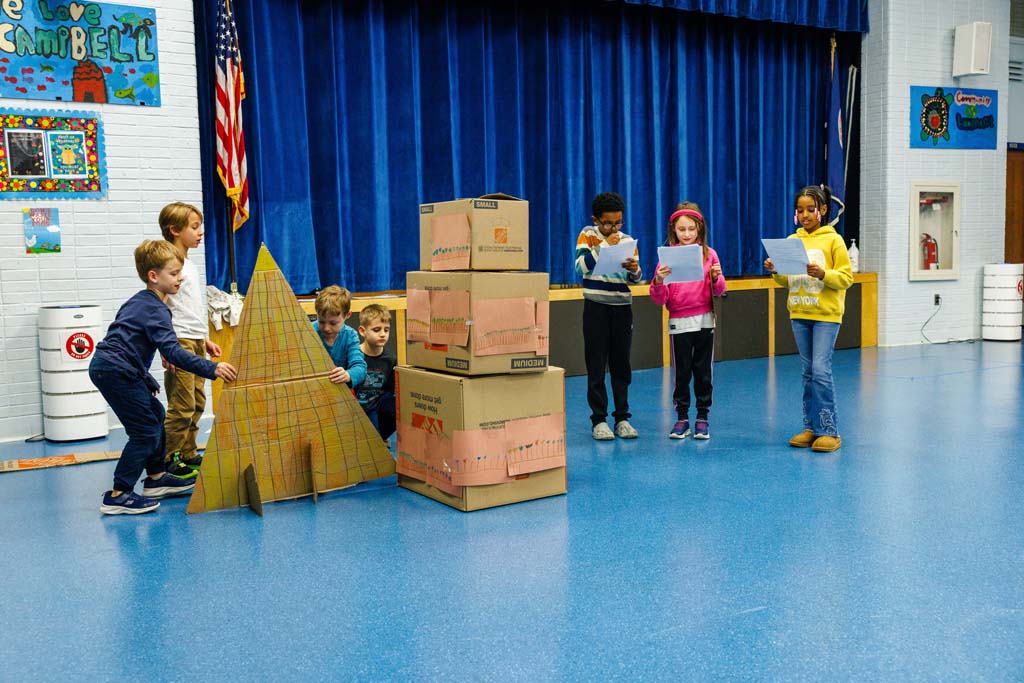 students performing