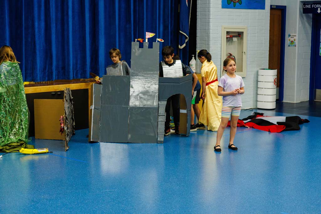 students performing