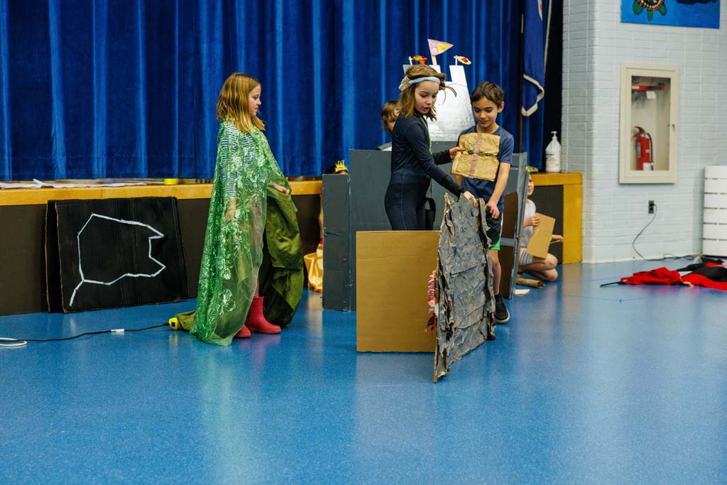 students performing