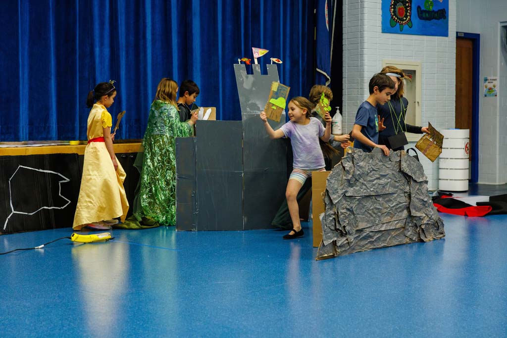 students performing
