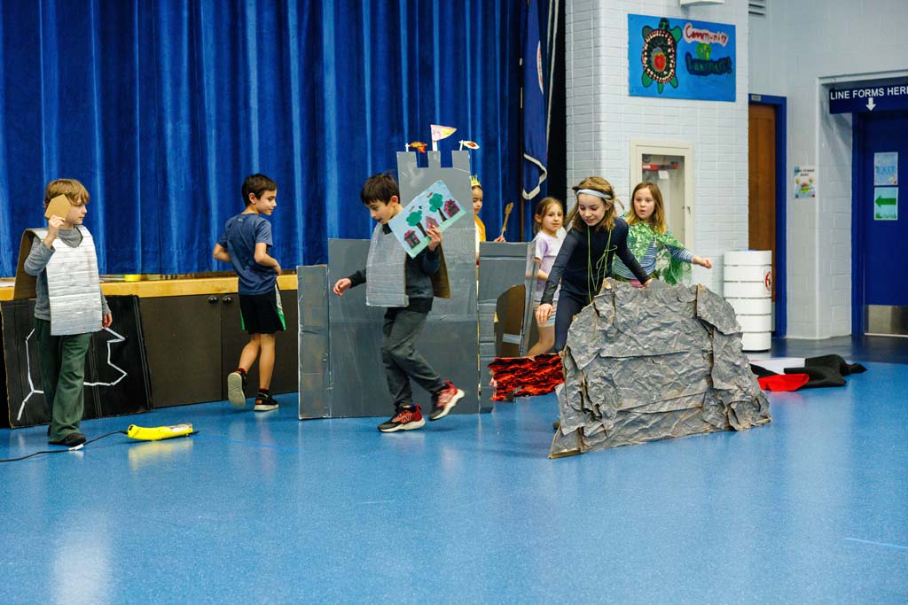 students performing