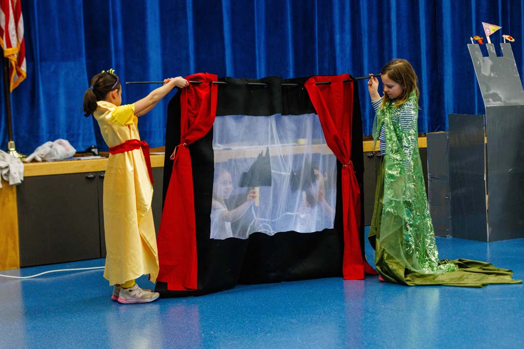 students performing