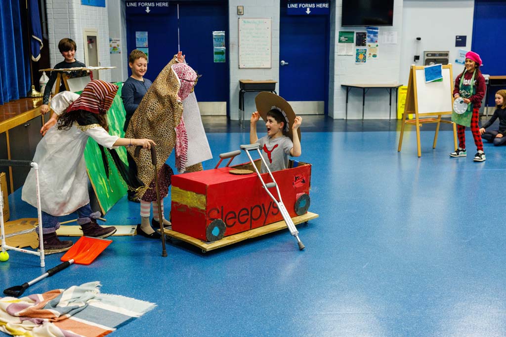 students performing