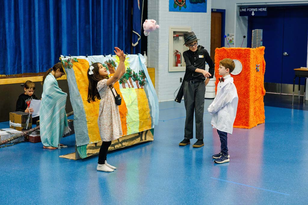 students performing