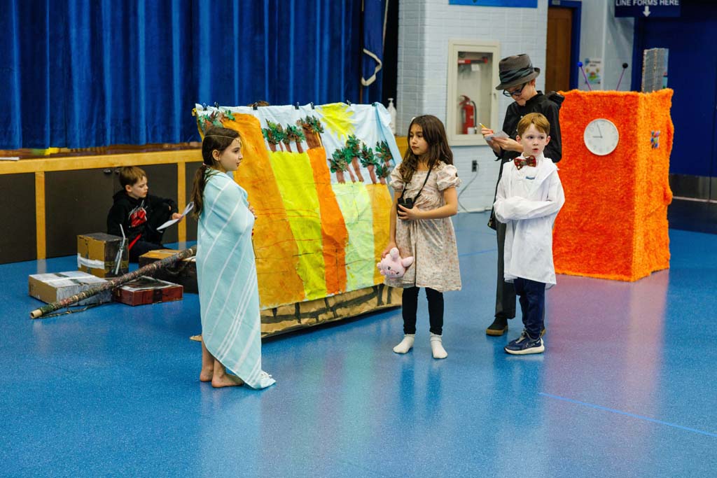 students performing