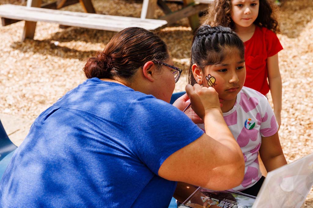 child at face paint